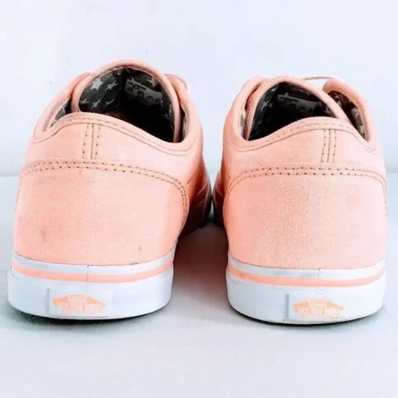 Vans Off the Wall Women Canvas Sneakers (TC9R) Classic C&L Era 59 in Peach Sz 8 - Picture 6 of 12